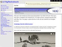 Tablet Screenshot of iu19giftednetwork.wikispaces.com