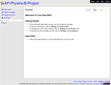 Tablet Screenshot of ap-physics-b-project.wikispaces.com