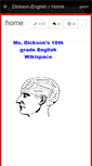 Mobile Screenshot of dickson-english.wikispaces.com