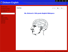 Tablet Screenshot of dickson-english.wikispaces.com