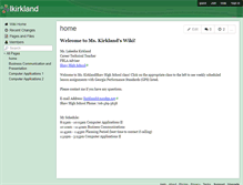 Tablet Screenshot of lkirkland.wikispaces.com