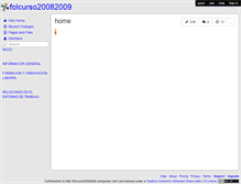 Tablet Screenshot of folcurso20082009.wikispaces.com