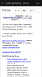Mobile Screenshot of leeengineering.wikispaces.com