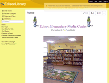 Tablet Screenshot of edisonlibrary.wikispaces.com