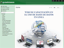 Tablet Screenshot of guiadebases.wikispaces.com