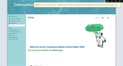 Desktop Screenshot of crestwoodmath.wikispaces.com