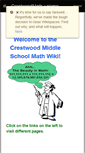 Mobile Screenshot of crestwoodmath.wikispaces.com