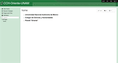 Desktop Screenshot of cch-oriente-unam.wikispaces.com