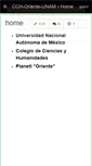 Mobile Screenshot of cch-oriente-unam.wikispaces.com