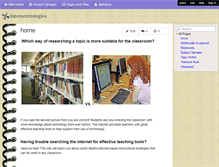 Tablet Screenshot of internetstrategies.wikispaces.com