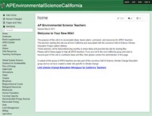Tablet Screenshot of apenvironmentalsciencecalifornia.wikispaces.com