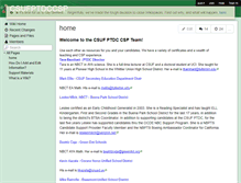 Tablet Screenshot of csufptdccsp.wikispaces.com