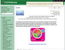 Tablet Screenshot of hsdwellness.wikispaces.com
