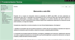 Desktop Screenshot of fundamentacion-teorica.wikispaces.com