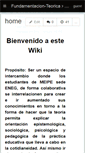 Mobile Screenshot of fundamentacion-teorica.wikispaces.com