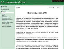 Tablet Screenshot of fundamentacion-teorica.wikispaces.com