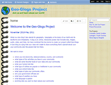 Tablet Screenshot of geo-glogs.wikispaces.com