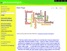 Tablet Screenshot of giftednetworkingiu5.wikispaces.com