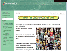 Tablet Screenshot of leroyinfusion.wikispaces.com