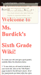 Mobile Screenshot of lusixthgrade.wikispaces.com