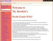 Tablet Screenshot of lusixthgrade.wikispaces.com