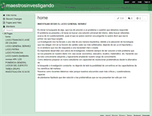 Tablet Screenshot of maestrosinvestigando.wikispaces.com