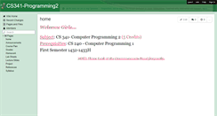 Desktop Screenshot of cs341-programming2.wikispaces.com