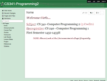 Tablet Screenshot of cs341-programming2.wikispaces.com