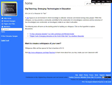 Tablet Screenshot of digiteaching.wikispaces.com