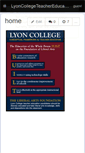 Mobile Screenshot of lyoncollegeteachereducation.wikispaces.com