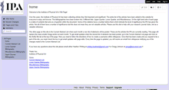 Desktop Screenshot of instituteofphysicalart.wikispaces.com