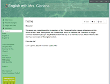 Tablet Screenshot of englishwithcipriano.wikispaces.com