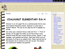 Tablet Screenshot of coalhurstelementary.wikispaces.com