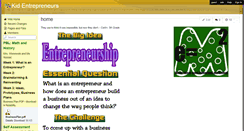 Desktop Screenshot of kidentrepreneurs.wikispaces.com