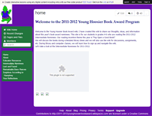 Tablet Screenshot of 2011-2012younghoosierbookaward.wikispaces.com