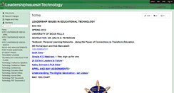 Desktop Screenshot of leadershipissuesintechnology.wikispaces.com