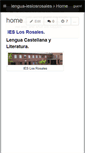 Mobile Screenshot of lengua-ieslosrosales.wikispaces.com