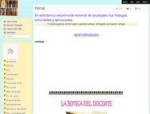 Tablet Screenshot of laboticadeldocente.wikispaces.com