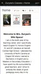 Mobile Screenshot of duryeaenglish.wikispaces.com