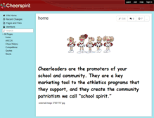 Tablet Screenshot of cheerspirit.wikispaces.com