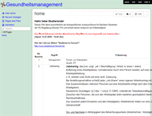 Tablet Screenshot of gesundheitsmanagement.wikispaces.com