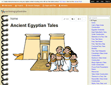 Tablet Screenshot of ancientegyptiantales.wikispaces.com