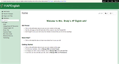 Desktop Screenshot of 11apenglish.wikispaces.com