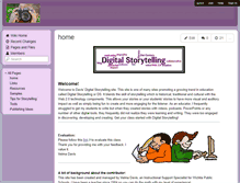 Tablet Screenshot of davisdigitalstorytelling.wikispaces.com
