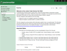 Tablet Screenshot of jcsciencefair.wikispaces.com