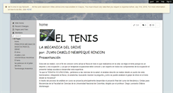 Desktop Screenshot of lamecanicadeltenis.wikispaces.com