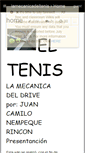 Mobile Screenshot of lamecanicadeltenis.wikispaces.com