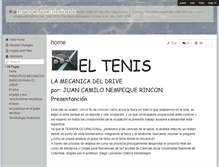 Tablet Screenshot of lamecanicadeltenis.wikispaces.com