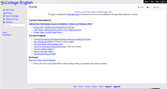 Desktop Screenshot of collegeenglish.wikispaces.com