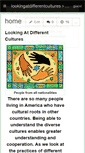 Mobile Screenshot of lookingatdifferentcultures.wikispaces.com